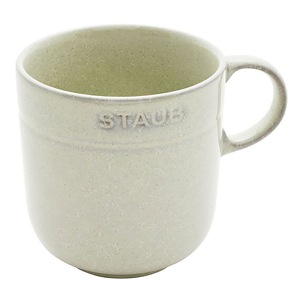 Staub 16 oz Mug Set - 4 Piece, Ceramic, White Truffle (1021450)