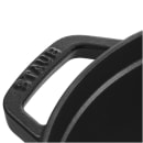 Staub 24 oz Mini Enameled Cast Iron Cocotte - 7 2/5" x 5", Black Matte (1004049) thumbnail 4