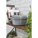Staub 1 1/2 qt Enameled Cast Iron Cocotte w/ Lid, Graphite Gray (1004055) thumbnail 4