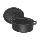 Staub 1 qt Enameled Cast Iron Cocotte w/ Lid, Black Matte (1004061) thumbnail 2