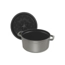 Staub 2 3/4 qt Enameled Cast Iron Cocotte w/ Lid, Graphite Gray (1003917) thumbnail 2