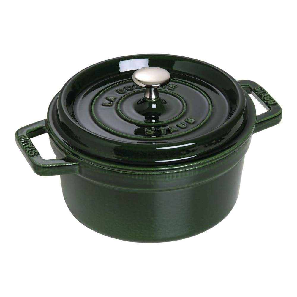 Staub 2 3/4 qt Enameled Cast Iron Cocotte w/ Lid, Basil (1003969)