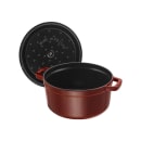 Staub 2 3/4 qt Enameled Cast Iron Cocotte w/ Lid, Grenadine (1003971) thumbnail 3