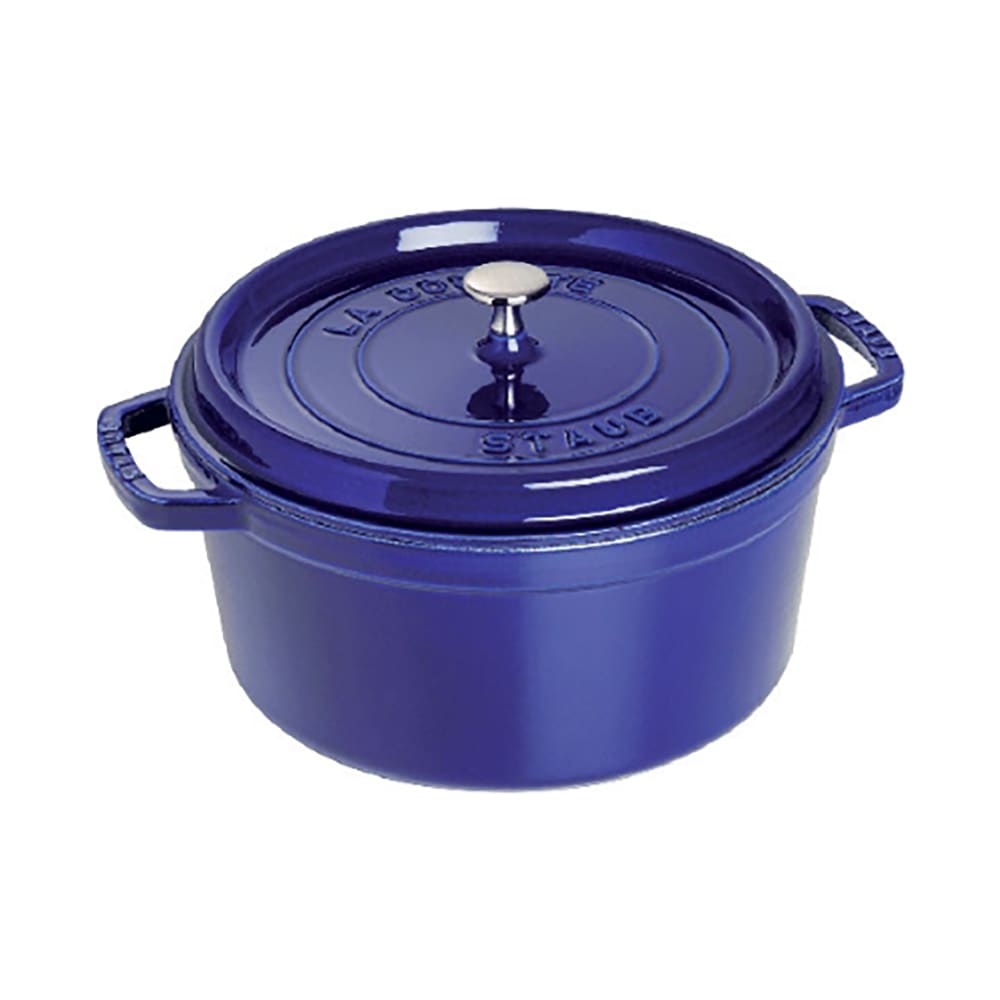 Staub 2 3/4 qt Enameled Cast Iron Cocotte w/ Lid, Dark Blue (1004286)