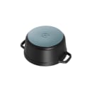 Staub 4 qt Enameled Cast Iron Cocotte w/ Lid, Black Matte (1003195) thumbnail 4