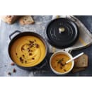 Staub 4 qt Enameled Cast Iron Cocotte w/ Lid, Black Matte (1003195) thumbnail 6