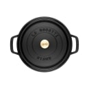 Staub 5 1/2 qt Enameled Cast Iron Cocotte w/ Lid, Black Matte (1003920) thumbnail 3