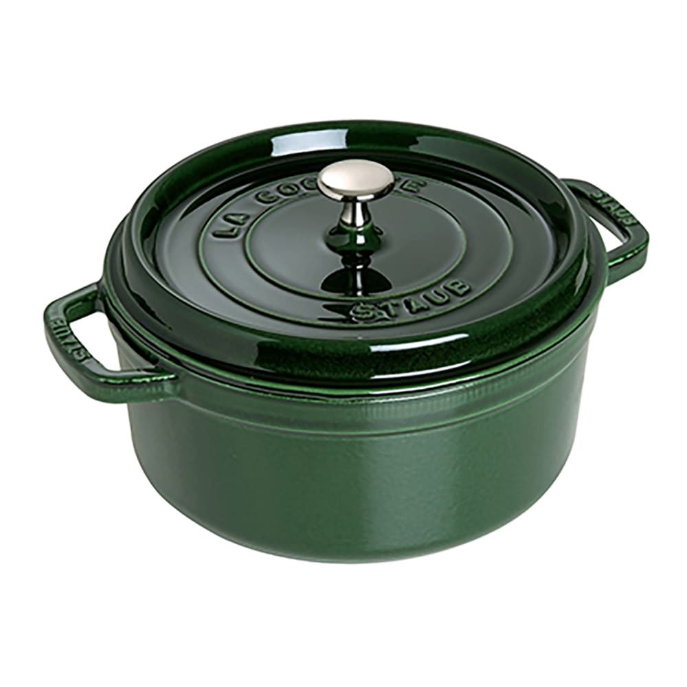 Staub 7 qt Enameled Cast Iron Cocotte w/ Lid, Basil (1003982)