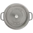 Staub 9 qt Enameled Cast Iron Cocotte w/ Lid, Graphite Gray (1004230) thumbnail 3