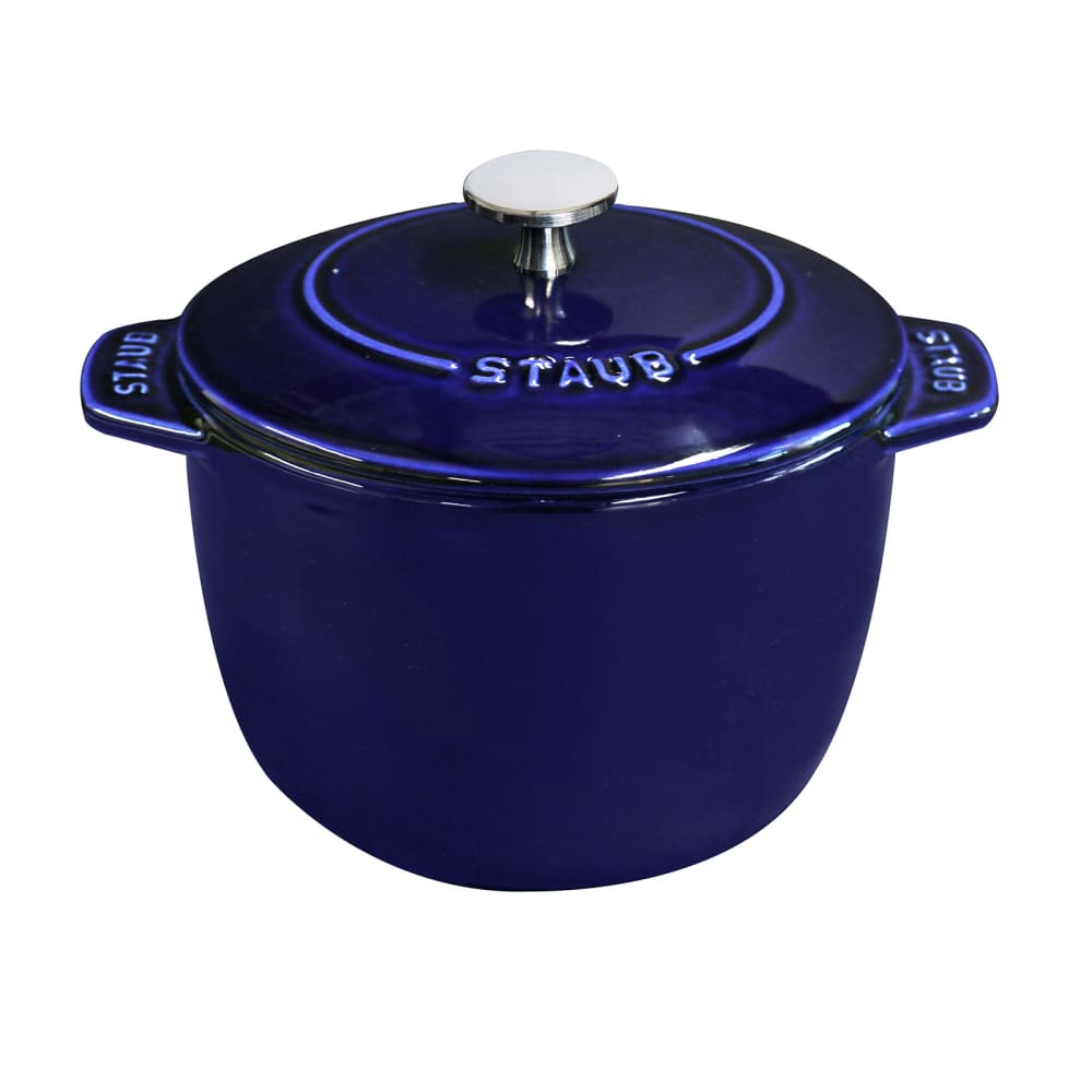 Staub 1 1/2 qt Enameled Cast Iron Petite French Oven w/ Lid, Dark Blue (1003887)