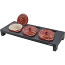 Staub 17 1/2" Mini Cocotte Stand - Wood, Black (1004003) thumbnail 2