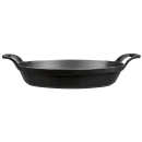 Staub Stackable Oval Dish w/ 1 qt Capacity & Enamel Coated Cast Iron, Black Matte (1004016) thumbnail 2