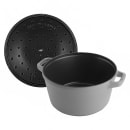 Staub 4 Piece Cast Iron Set w/ Universal Lid, Graphite Grey (1010767) thumbnail 6