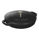 Staub 4 Piece Cast Iron Set w/ Universal Lid, Black Matte (1021322) thumbnail 4
