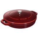 Staub 4 Piece Cast Iron Set w/ Universal Lid, Grenadine (1010768) thumbnail 7