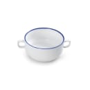 Mikasa Hospitality 4 9/10" Round Bistro Soup Bowl - Porcelain, Blue Pinstripe (5256525) thumbnail 2
