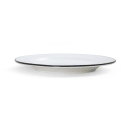 Mikasa Hospitality 7" Round Bistro Plate - Porcelain, Black Pinstripe (5260366) thumbnail 2