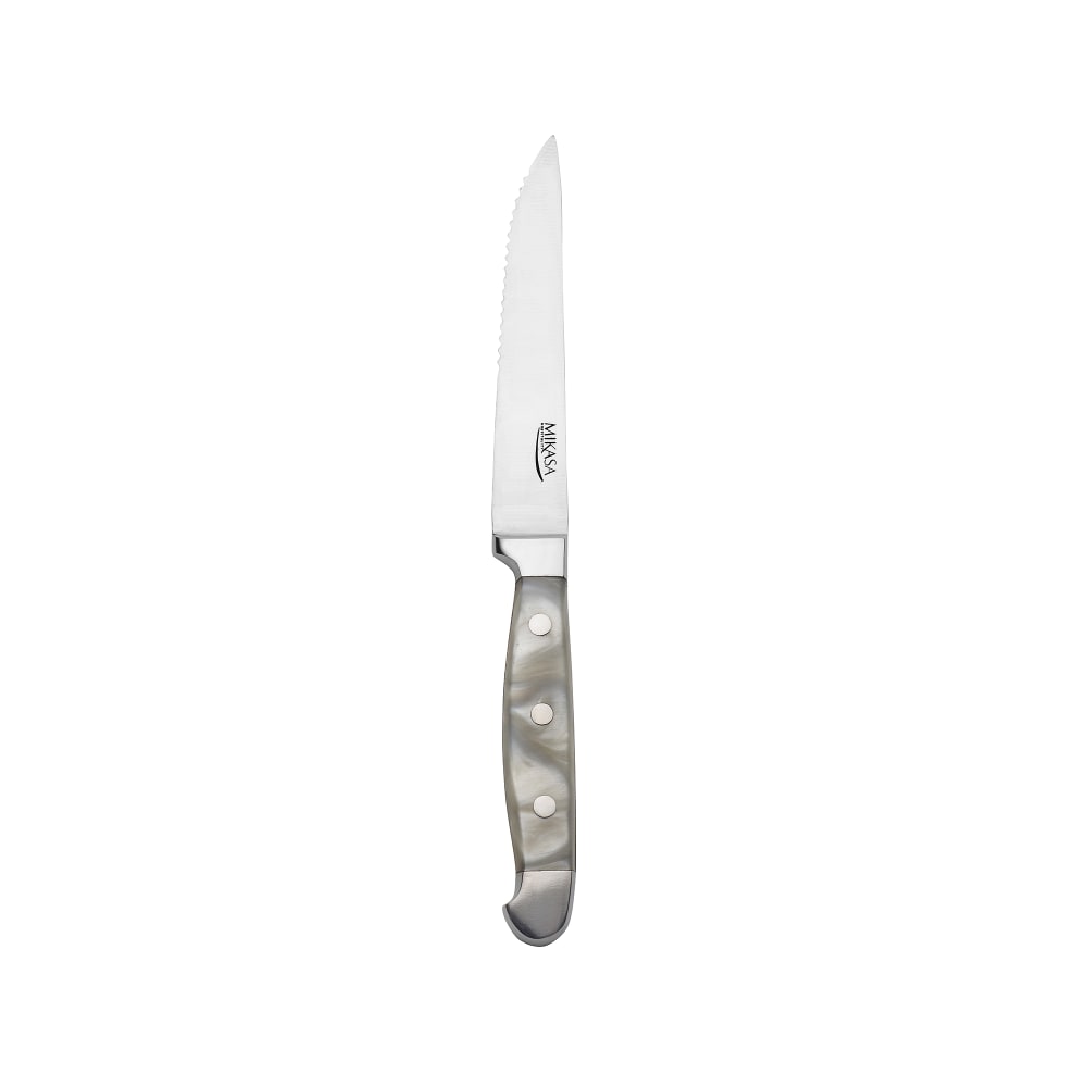 Mikasa Hospitality 9 3/10" Steak Knife with 18/10 Stainless Grade, Williamsburg Rim Pattern (5263859)