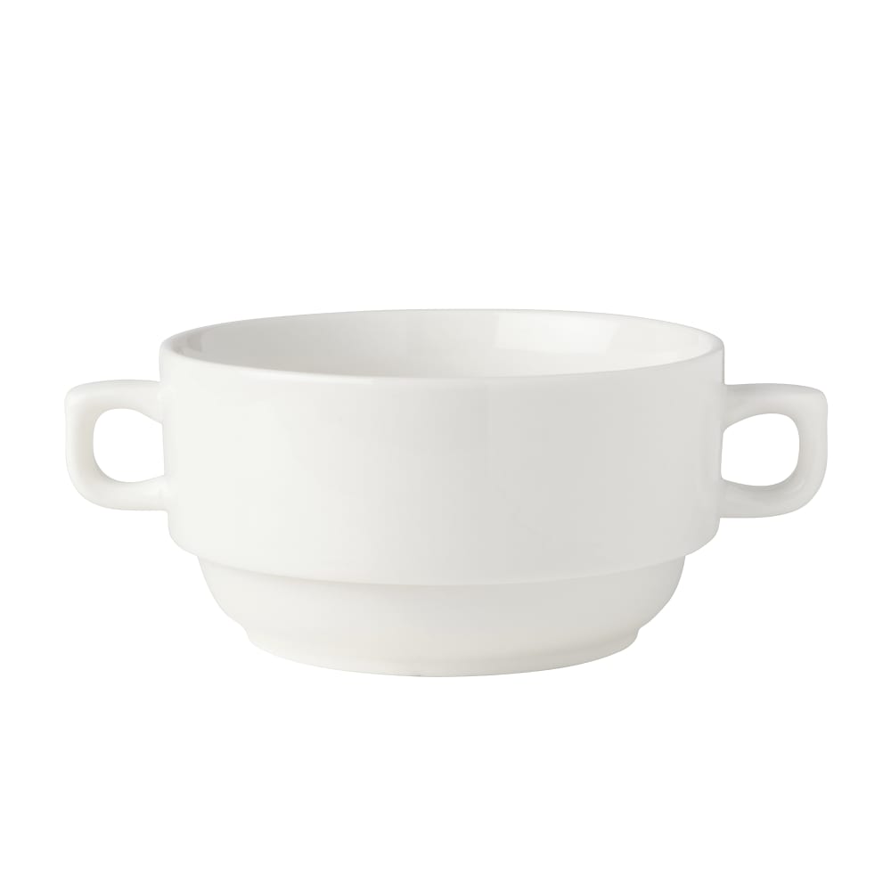 Mikasa Hospitality 13 oz Round Bistro Blanc Soup Cup - Porcelain, White (5292192)
