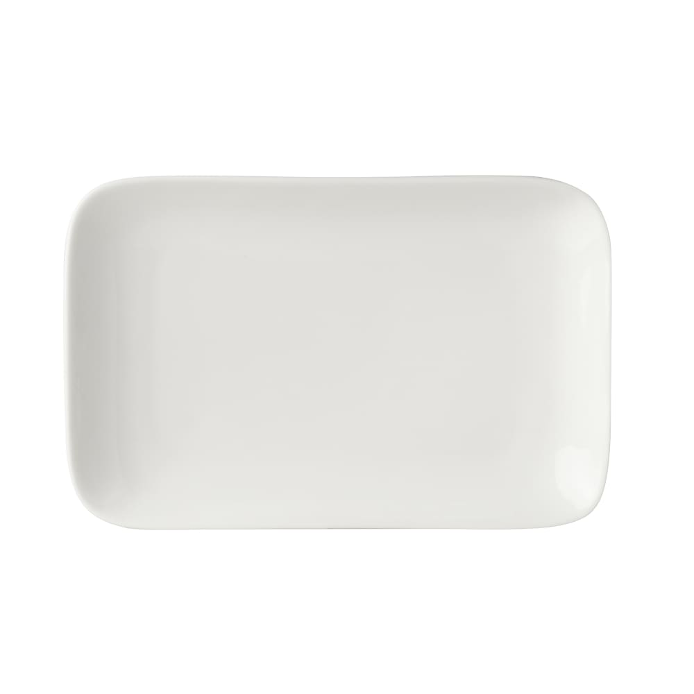 Mikasa Hospitality 9" x 5 1/5" Rectangular Bistro Blanc Platter - Porcelain, White (5292242)