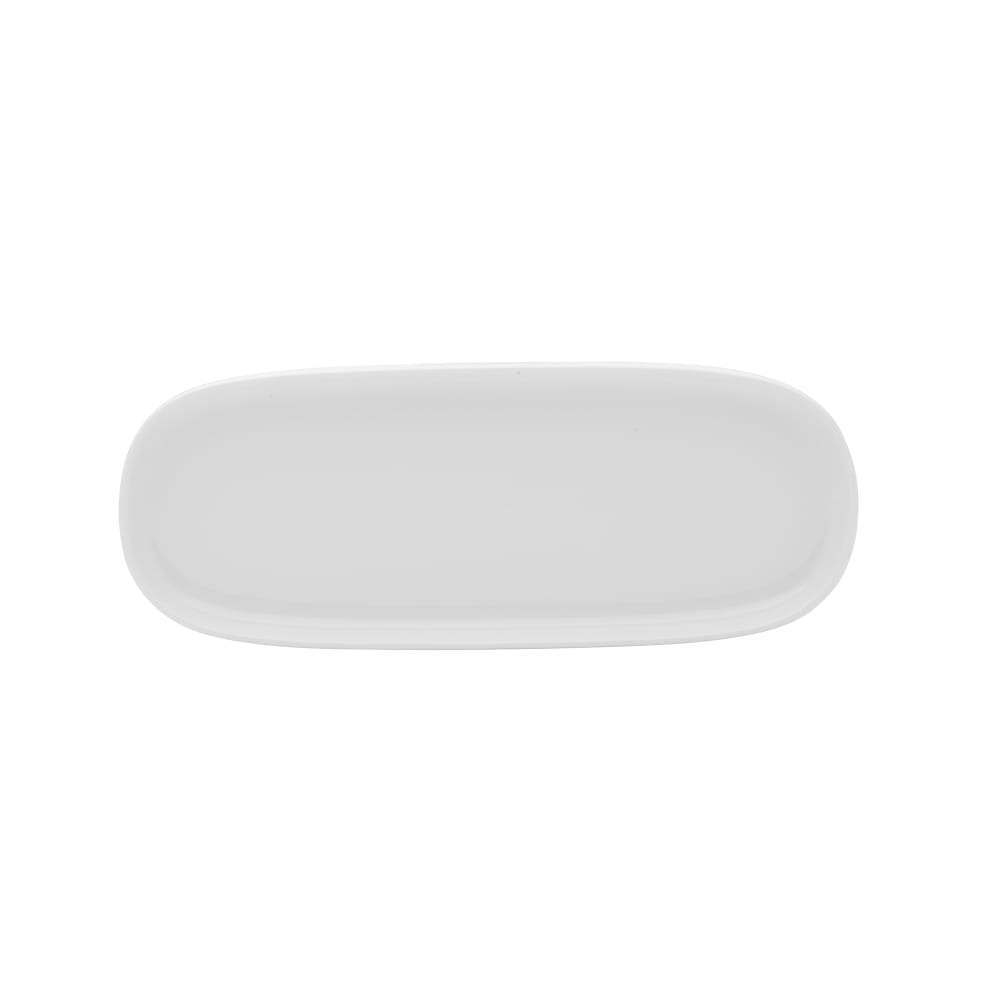 Mikasa Hospitality 12" x 7 3/4" Oval Isla Platter - Porcelain, White (5302598)