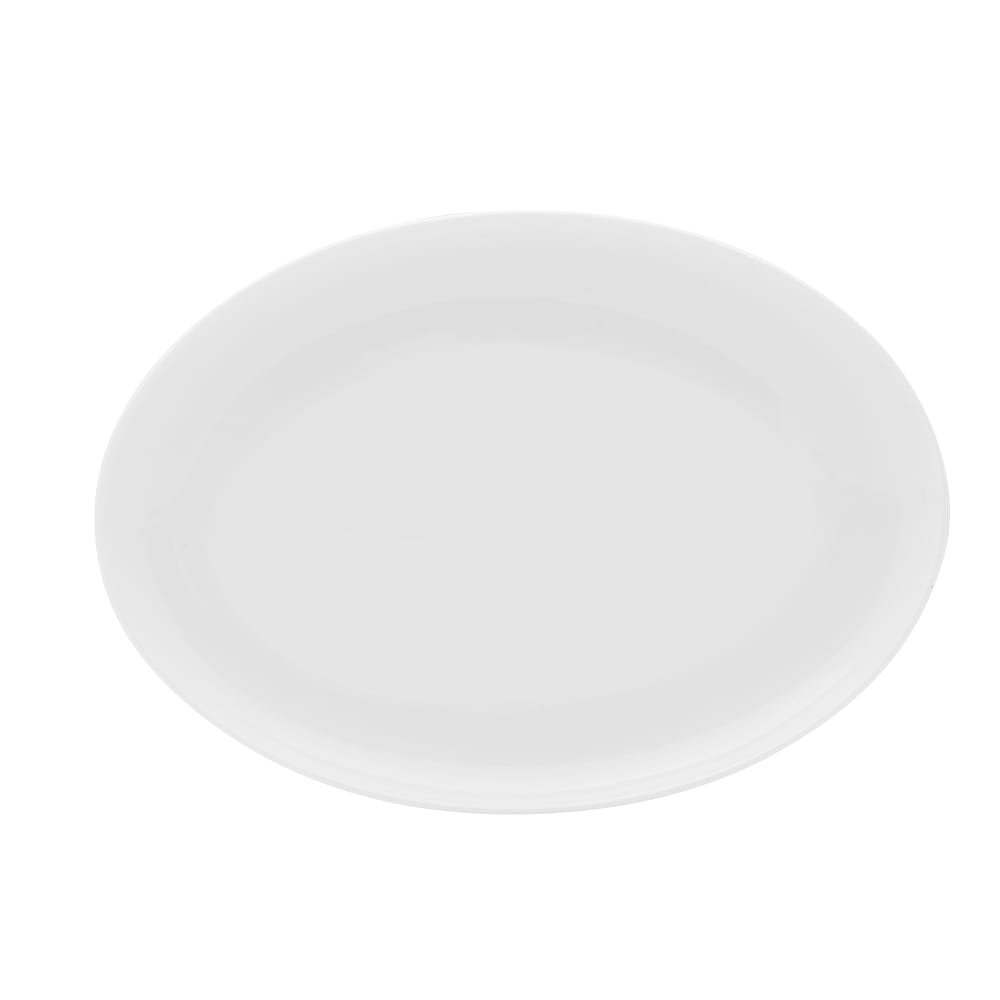 Mikasa Hospitality 12" x 8" Oval Galleria Platter - Porcelain, White (5302869)