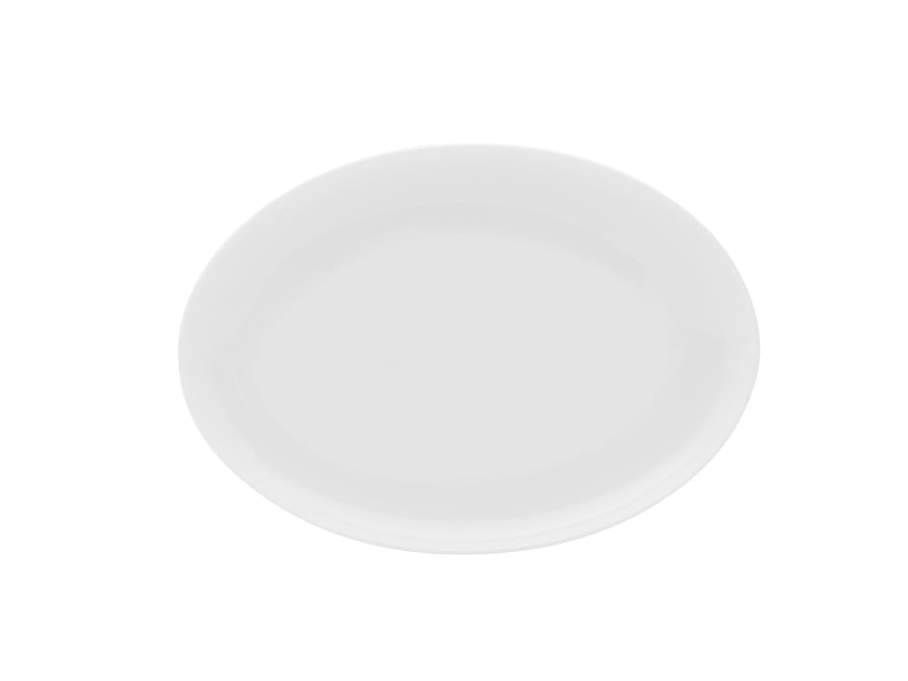 Mikasa Hospitality 9" x 6" Oval Lola Coupe Platter - Bone China, White (5304743)