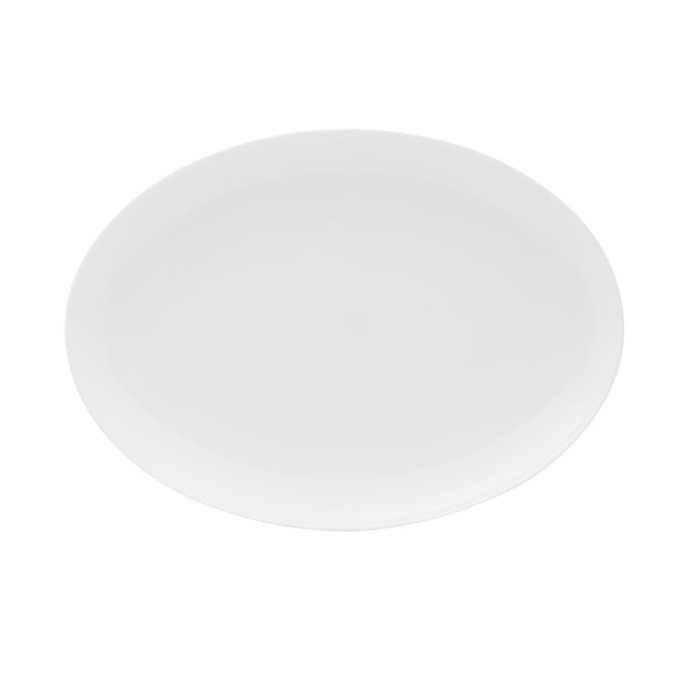 Mikasa Hospitality 14" Oval Lola Coupe Plate - Bone China, White (5304750)