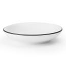 Mikasa Hospitality 6 29/100" Round Bistro Saucer - Porcelain, Black Pinstripe (5305865) thumbnail 2