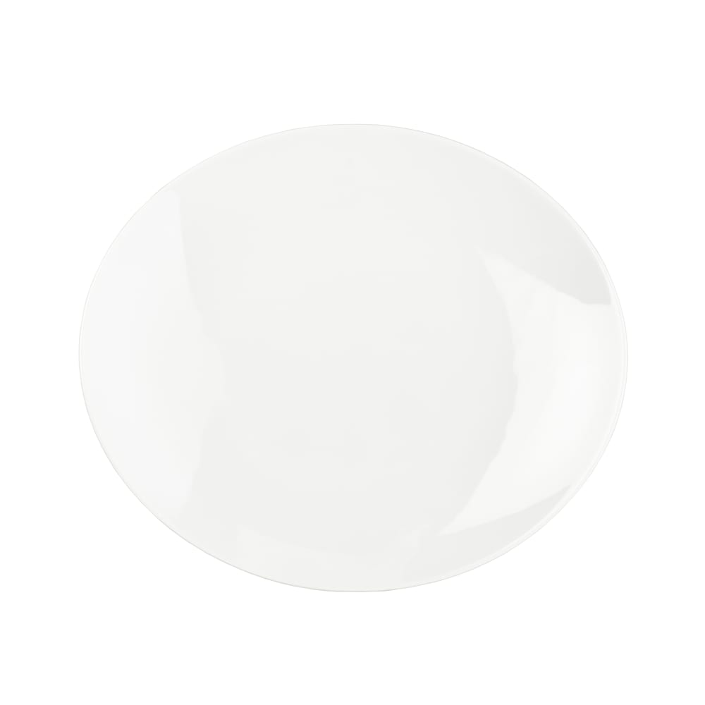Mikasa Hospitality Oval Specials Plate - 11 7/10" x 10 3/10", Porcelain, White (5315096)