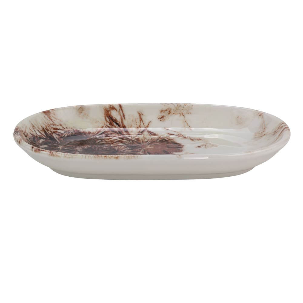 Mikasa Hospitality 3 5/8" x 5 5/8" Oval Orion Platter - Fine China, Brown (5315868)