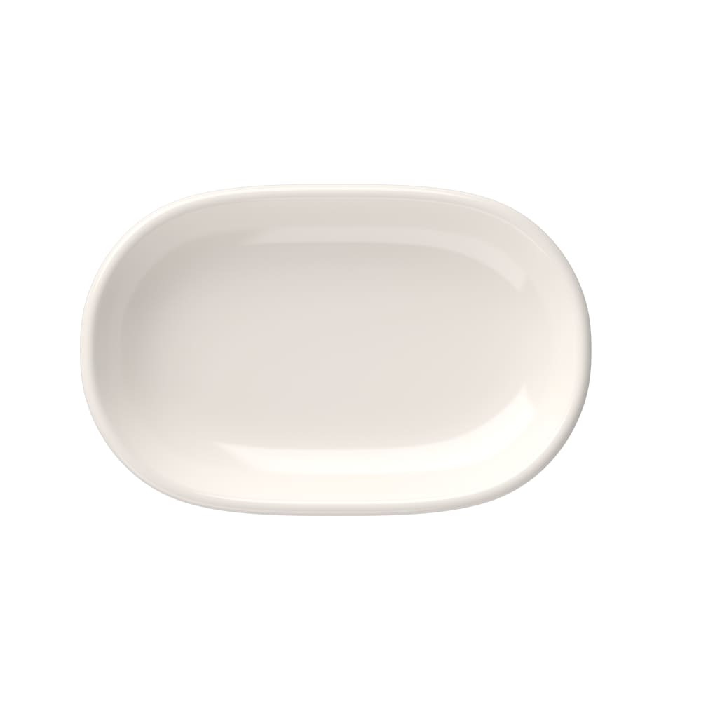 Mikasa Hospitality 3 9/16" x 5 9/16" Oval Mellow Platter - Fine China, White (5315880)