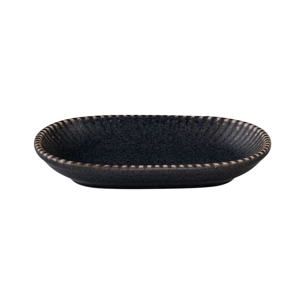 Mikasa Hospitality 8" x 13" Oval Reckless Platter - Fine China, Black (5315971)