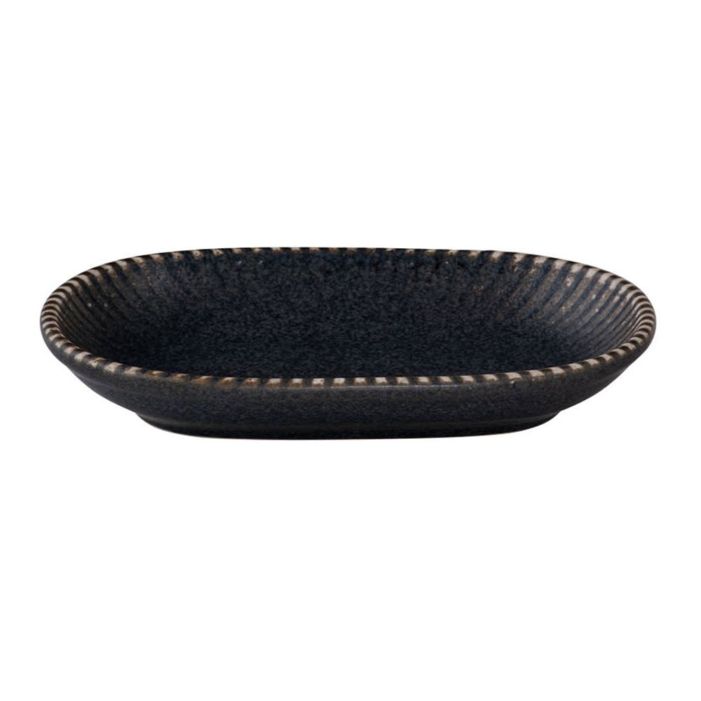 Mikasa Hospitality 9" x 14" Oval Reckless Platter - Fine China, Black (5315972)
