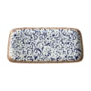 Mikasa Hospitality 6 7/16" x 13 1/2" Rectangular Venezia Platter - Fine China, Blue (5316010) thumbnail 2