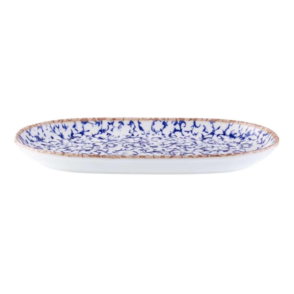 Mikasa Hospitality 3 5/8" x 5 5/8" Oval Venezia Platter - Fine China, Blue (5316011)