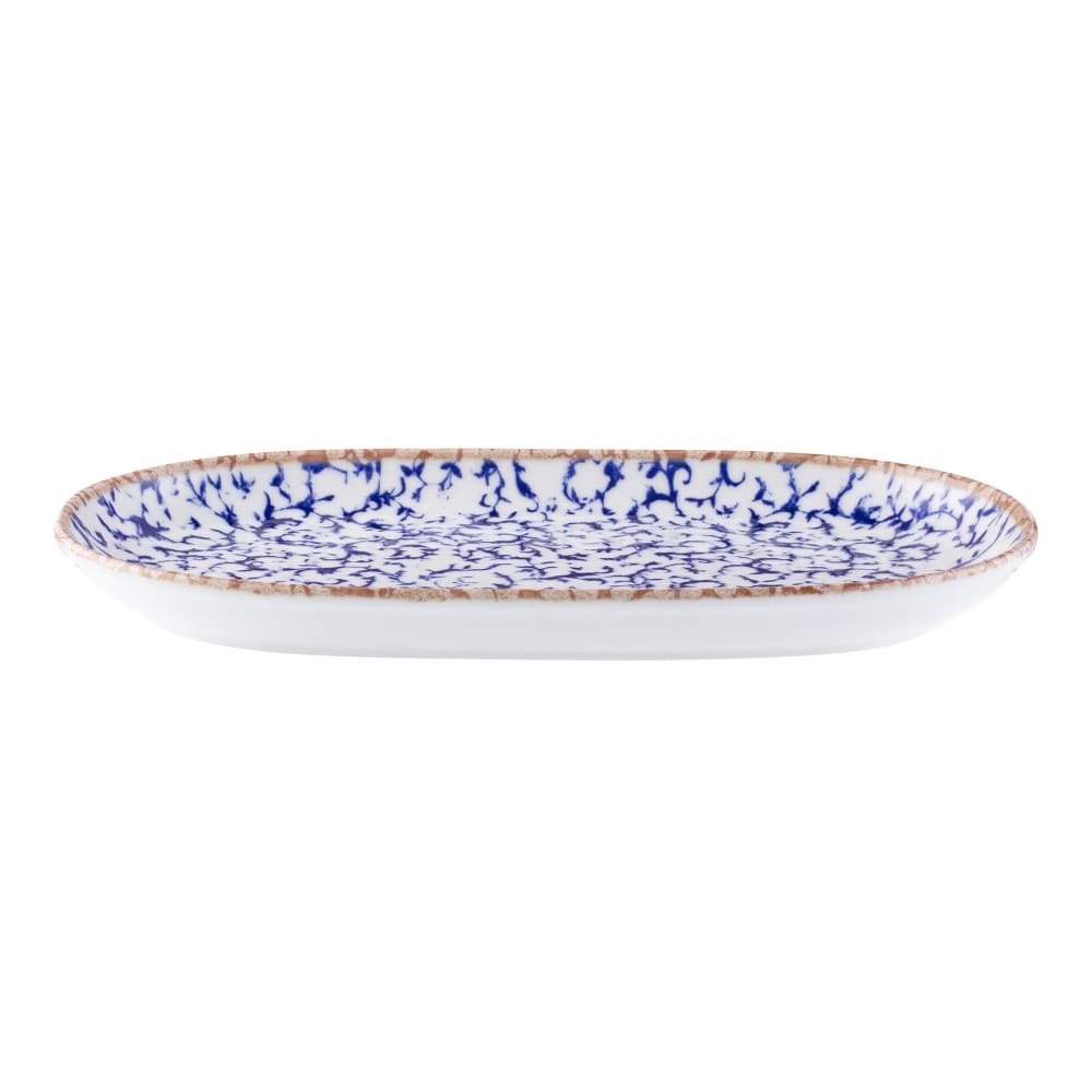 Mikasa Hospitality 6" x 9 3/16" Oval Venezia Platter - Fine China, Blue (5316013)