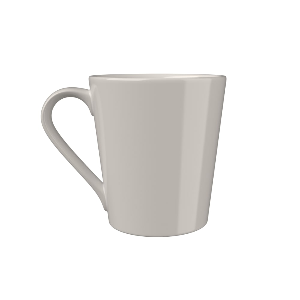 Mikasa Hospitality 10 oz Bevel Mug - Fine China, White (5316156)