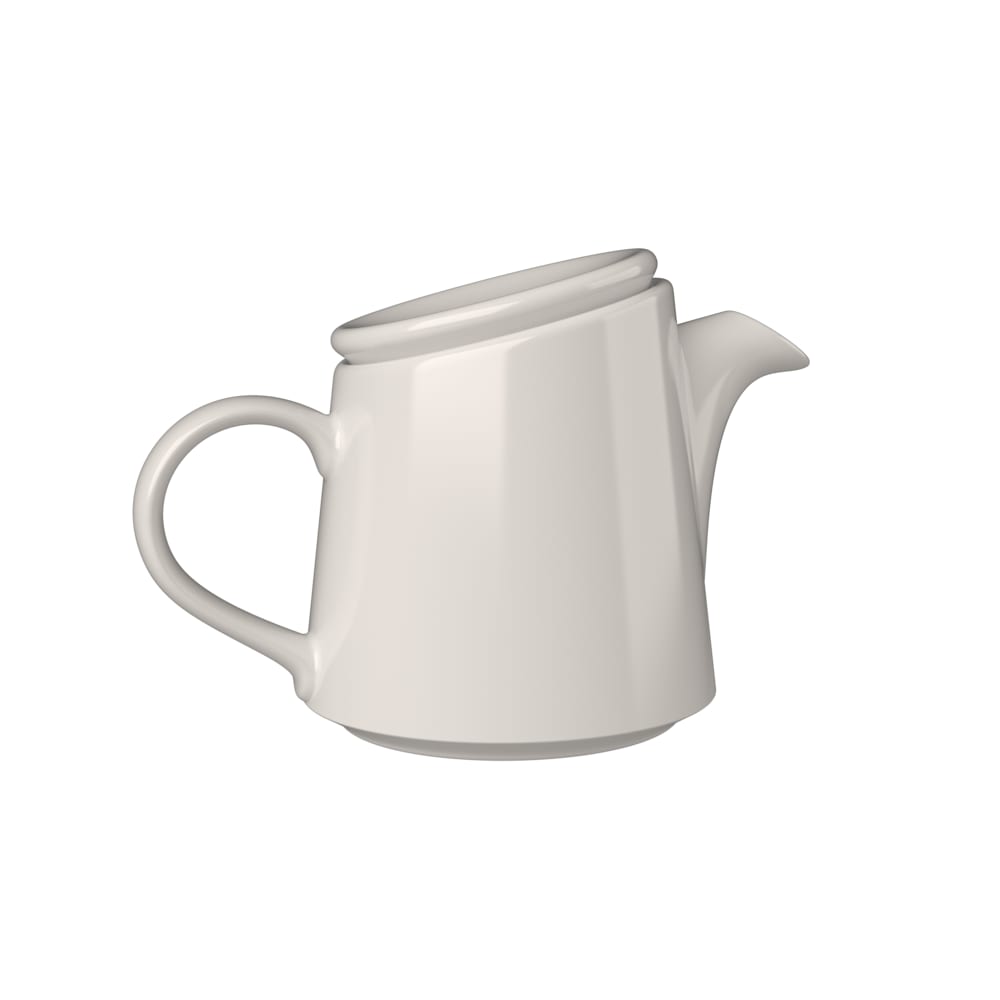 Mikasa Hospitality 27 oz Bevel Teapot - Fine China, White (5316157)