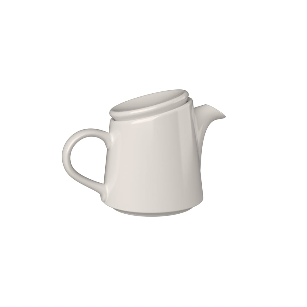Mikasa Hospitality 14 oz Bevel Teapot - Fine China, White (5316159)