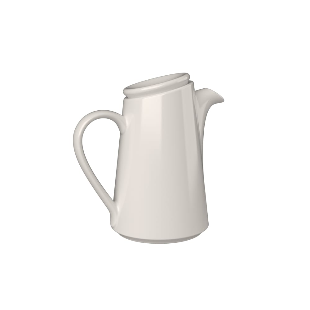 Mikasa Hospitality 20 oz Bevel Coffee Jug - Fine China, White (5316161)