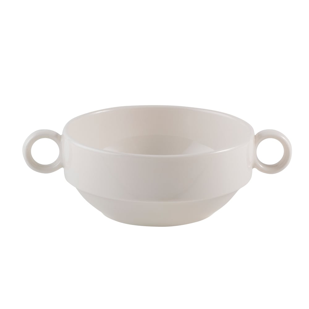 Mikasa Hospitality 12 oz Joker Handled Bowl - Fine China, White (5316213)