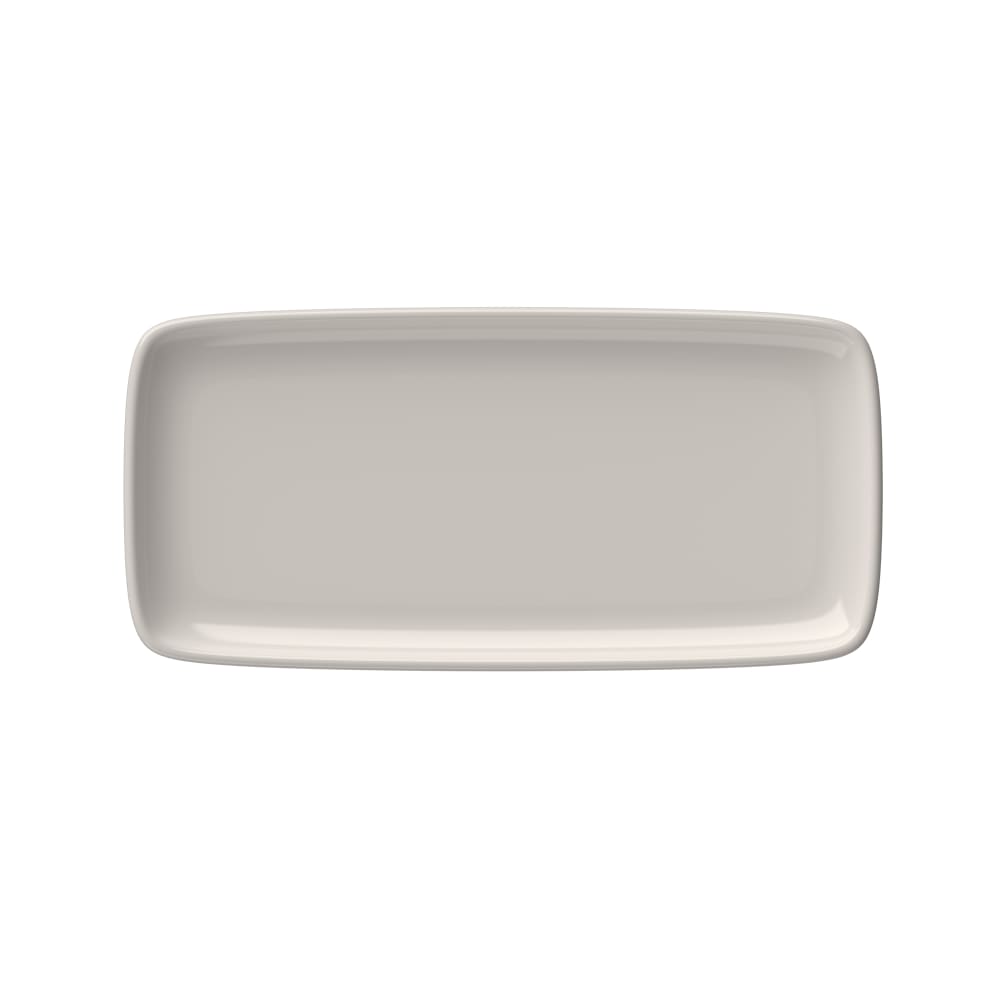 Mikasa Hospitality 6 7/16" x 13 1/2" Rectangular Quadro Platter - Fine China, White (5316289)