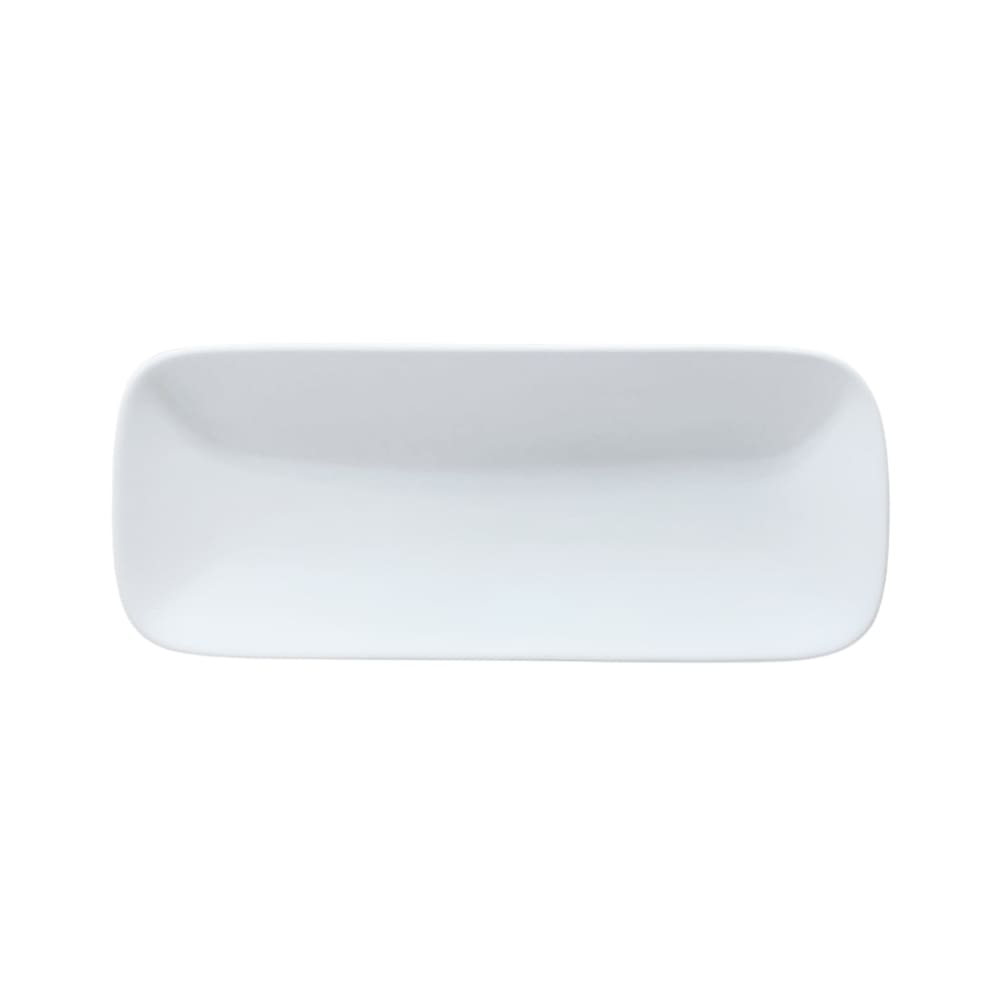Mikasa Hospitality 11 1/2" x 4 2/3" Rectangular Malet Platter - Vegan Bone China, White (5321092)