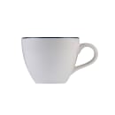 Mikasa Hospitality 2 oz Modest Espresso Cup - Fine China, White/Navy (5321445) thumbnail 2