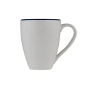 Mikasa Hospitality 10 oz Modest Mug - Fine China, White/Navy (5321447) thumbnail 2