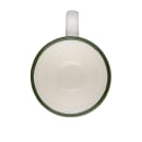 Mikasa Hospitality 2 oz Modest Espresso Cup - Fine China, White/Green (5321584) thumbnail 2