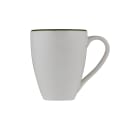Mikasa Hospitality 10 oz Modest Mug - Fine China, White/Green (5321586) thumbnail 2