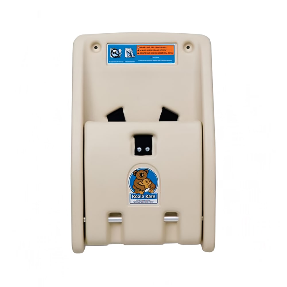 Koala Kare KB102-00 Wall-Mounted Child Protection Seat w/ Safety Straps - Polyethylene, Cream
