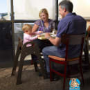 Koala Kare KB105-09 29 1/2" Stackable Plastic High Chair w/ Waist Strap, Brown thumbnail 2